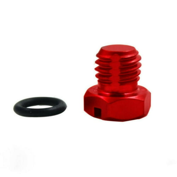 Wauebuly For 6.6L Duramax Diesel Fuel Filter Air Bleeder Screw Billet Aluminum Red for GM Model 2001-2017