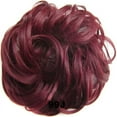 thumbnail image 4 of Scrunchy Bun Up Do Hair piece Hair Ribbon Ponytail Extensions Wavy Messy gray blond mix, 4 of 6