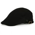 thumbnail image 5 of Nvzi Gorra plana de algodón para hombre, gorra de caza estilo Ivy Gatsby Newsboy, boina para hombre (azul marino), 5 of 5