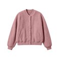 thumbnail image 7 of Tqcoqu Women's Round Neck Button Front Solid Color Jacket Long Sleeve with Pockets Casual Outerwear, 7 of 7