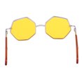 thumbnail image 3 of Accesorio para vestir muñecas de montura poligonal de sol para muñecas Amarillo Sunnimix Gafas de anteojos de muñeca, 3 of 7