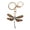 Blue, variant on Cute Dragonfly Keychain Zinc Alloy Sparkle Rhinestone Key Ring for Handbag Backpack, Colorful (4.3 inches / 10.8 cm)