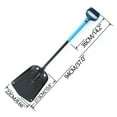 thumbnail image 4 of Yooshoverk Aluminum Alloy Multifunctional Long Handled Snow Shovel Off-Road Small Shovel Outdoor Folding Snow Shovel Multicolor Free Size, 4 of 9