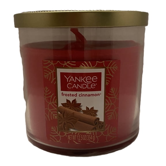 Yankee Candle FROSTED CINNAMON 12.5 oz Medium 2-Wick Tumbler Candle