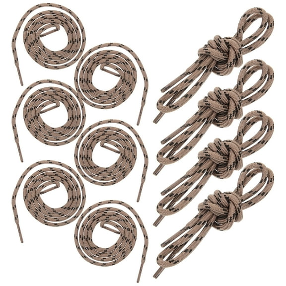 10 Pcs Fashion Shoelaces Earthy Brown Round 0.5-0.8-1-1.2 Meters Length 10pcs for Shoes Child Heavy Polyester