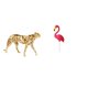 thumbnail image 1 of Escultura De Guepardo Dorado, Figura Decorativa Para Centro De Mesa, Adorno Animal Para Oficina, Decoración Del Hogar Y Jardín De Hadas, Estaca De Flamenco., 1 of 8