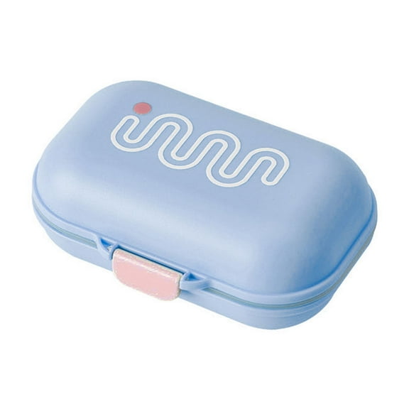 Yhmxh Travel Soap Holder, Compact Travel Soap Case with 360° Leak-Proof Seal Lid, Efficient Drainage Soap Box with Drainage Tray, Rounded Edges Soap Dish for Toiletries, Camping, Gym, Bathroom