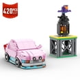 thumbnail image 2 of Bloques de construcción MOC Kirbyed Dream Land Car Mouth Waddle Deeed Pink Roadster, juego clásico de campeones de velocidad, juguetes de ladrillo para niños, 2 of 3