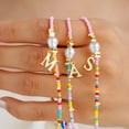 thumbnail image 3 of Turandoss Colorful Beaded Initial Choker Pearl Necklace for Women Girls Letter A-Z Cute Jewelry Trendy Personalized Birthday First Communion Gifts for Women Teen Girl, 3 of 8
