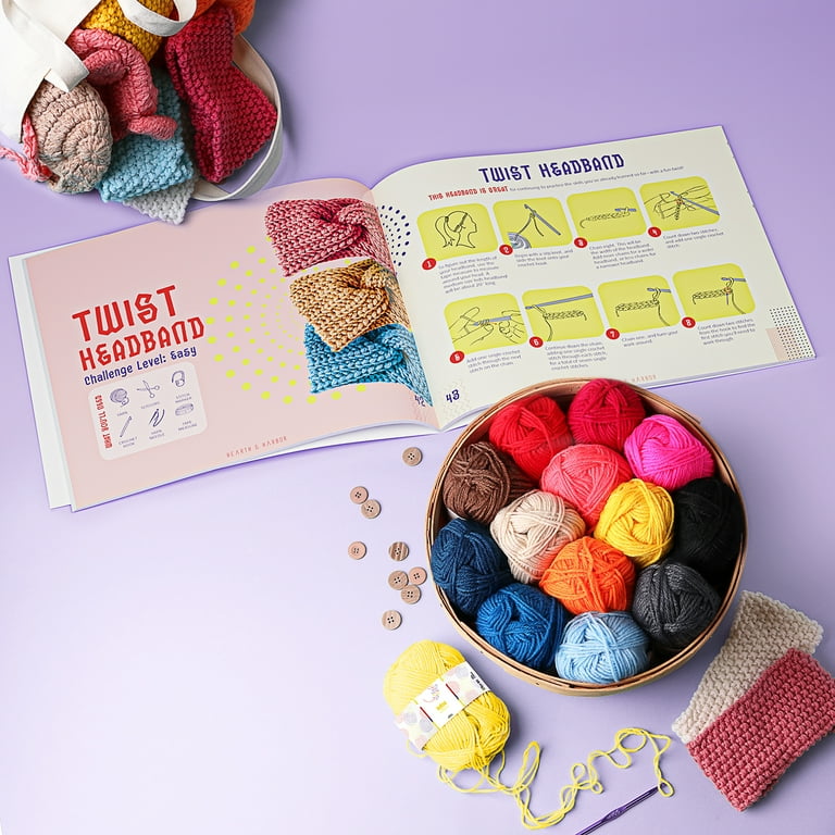 Craftbud Beginner Crochet Kit for Adults and Kids, 80 Piece