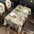 thumbnail image 2 of Butterfly Flower Plant Pattern Rectangle Tablecloth 60"x120",Waterproof Polyester Rectangle Table Cloth, Wipeable Spillproof Polyester Tablecloth for Dining, Camping, Indoor and Outdoor, 2 of 6
