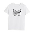 thumbnail image 3 of Camiseta para mujer de verano Tops suave y simple cuello redondo camiseta básica para desplazamientos SG, 3 of 7