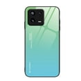 thumbnail image 1 of For Xiaomi 13 Gradient Color Glass Phone Case(Green Cyan),iPhone 15, 1 of 6