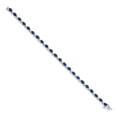 thumbnail image 5 of 14K White Gold Diamond and Sapphire Bracelet, 5 of 5