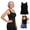 Black, variant on Maggies Tanks Built In Bra For Women Sleeveless Wide Strap Camisole, Padded Seamless Shaping Camisole Soft Smoothing Oversized Cami Shelf Bra Loose Fit Plus Size Tanktops