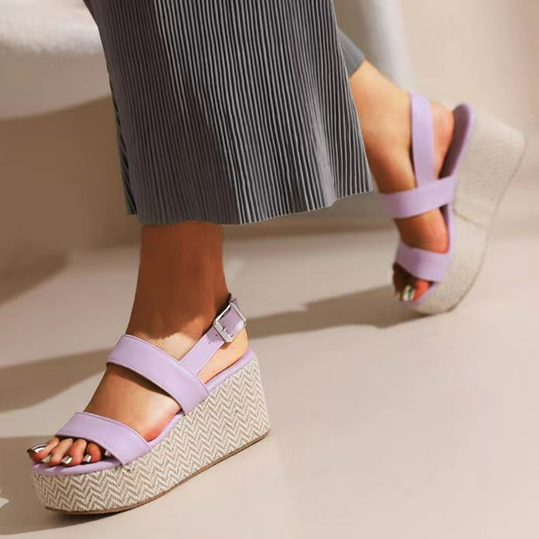 Lavender sandals 2025 low heel