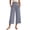 Light Gray, variant on Bexdxz Cropped Gaucho Pants for Women High Waist Wide Leg Gauze Capri Pants Summer Casual Loose Fit Capris Camel 2XL