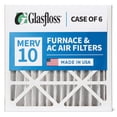 thumbnail image 4 of 6 Pack of 24x24x4 MERV 10 Pleated 4" Inch Air Filters by Glasfloss. Actual Size: 23-3/8 x 23-3/8 x 3-3/4, 4 of 8