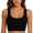 Black, variant on Women's Full Bust Seamless Compression Chest Binder Tank, Full-Coverage Smoothing, Flexible Low-Impact Support, Under-Top Layering