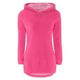 thumbnail image 3 of UACY Teen Girls Fuzzy Hoodies Cute Sherpa Plush Pullover Hooded Sweatshirts Kids Plain Soft Fleece Winter Sweater Outwear (Hot Pink, 11-12 Years), 3 of 4
