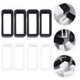 thumbnail image 6 of FELTECHELECTR 8Pcs White Watch Band Fastener Rings Silicone for Durable 20mm, 6 of 8