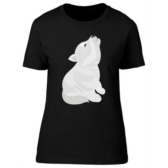 Cute Husky Puppy Cartoon Tee Women's -Image by Shutterstock