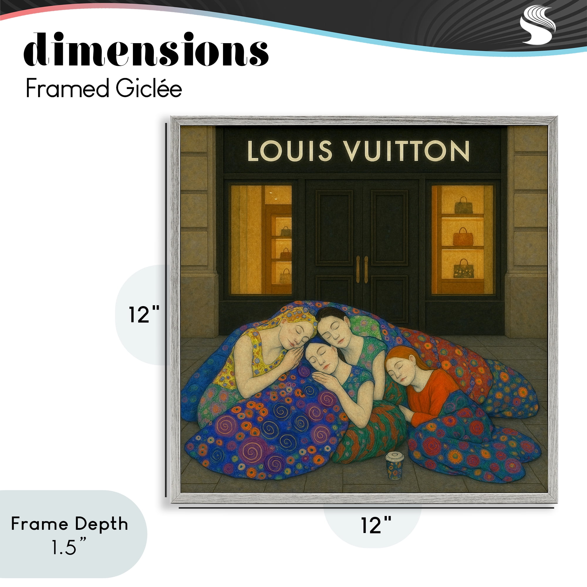 Stupell Industries Iconic Style Fashion Shop Gray Framed Giclee Art, design by Grotto Studios