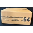 thumbnail image 4 of Insulated Cushion Foil Sandwich Wrap 10.5" x 13", Gold Check Print, 2,500 pack, 4 of 5