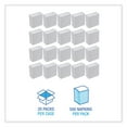 thumbnail image 5 of Boardwalk BWK8302 12 in. x 7 in. Tallfold Dispenser Napkin - White (10000/Carton), 5 of 9
