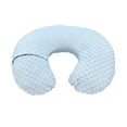 thumbnail image 2 of Funda de almohada de lactancia ultra suave en forma de U, cómoda y lavable, color azul cielo, 2 of 5