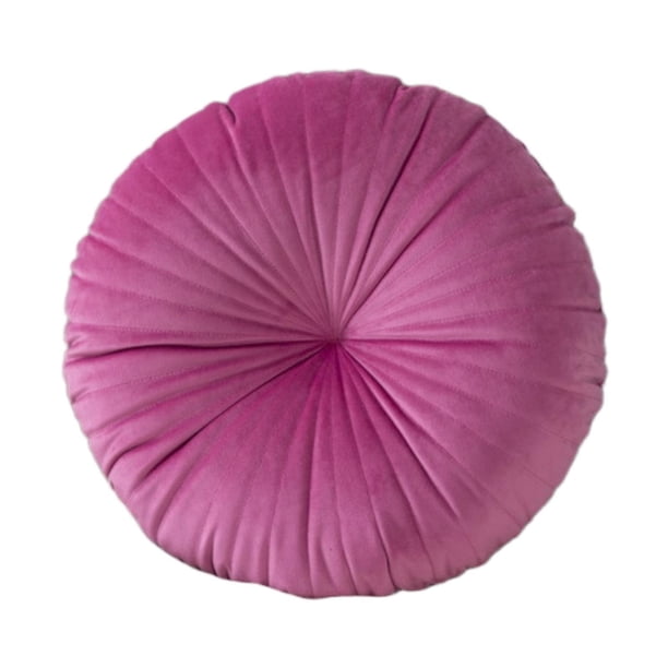 Cojín redondo, cojín de suelo, elegante y multifuncional, para cama, silla, sofá, Rosa roja