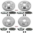 thumbnail image 3 of PowerStop Front and Rear Z26 Street Warrior Carbon-Fiber Ceramic Brake Pad and Drilled and Slotted Rotor Kit Fits: FORD Select Models K5943-26, 3 of 9