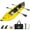 Yellow, variant on Goplus Inflatable Water Float Set Portable 2-person Kayak with Aluminium Oars EVA Padded Seat Red