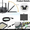 thumbnail image 3 of Luz solar para cobertizo Latband 1200 lm, 174 LED, 5 modos, IP65, paquete de 2, 3 of 6