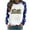 Blue, variant on SwiftWear Women's Jesus Sweatshirt Merry Christmas Crewneck Tops Soft Stretch Fabric with Festive Design Long Sleeve Shirt Blue