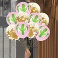 thumbnail image 1 of Decoración de globos Jadeshay 10 globos y bandera colgante dorado y plateado 10 pulgadas, 1 of 8