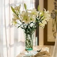 thumbnail image 2 of Artificial Flower Real Touch Lily Stem in White 34" Tall, 2 of 5