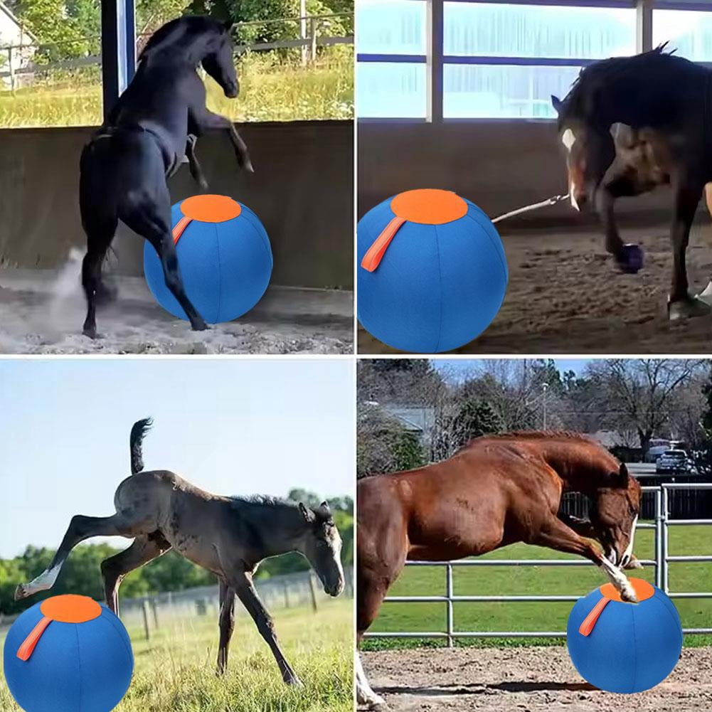 KRONDO Herding Ball for Dogs,Giant Dog Ball for Outdoor Exercise,18inch PVC Dog Ball Zippered Herding with Handle Strap & Polyester Cover Scratch Resistant Interactive Dog for Training
