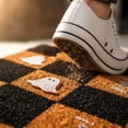 thumbnail image 6 of OVFUIZ Halloween Door Mat 15.7x23.6in Checkered Ghost Coir Welcome Front Door Entry Indoor Floor Bath Mat Fall Home Decor Halloween Decorations, 6 of 7