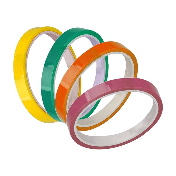 4x cinta de bola adhesiva, cinta de juguete sensorial, juguetes educativos manualidades juguetes DIY relajante para fiesta niños hogar adultos niños suministros naranja y rosa y amarillo y verde Macarena Cintas de bolas adhesivas