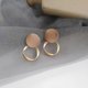 thumbnail image 4 of Pendientes colgantes vintage mate marrones Yashi, 4 of 4