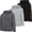 Black, Heather Grey, Charcoal, variant on PURE CHAMP Boys Fleece Pullover Hoodies 3 Pack Long Sleeve Sweatshirts Kids Sizes 4-20