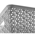 thumbnail image 2 of Whitmor Resin Form Tote, Large, Silver, 2 of 3