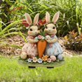 thumbnail image 3 of Gupgi Bunny Garden Stakes Funny Rabbits Carrot/Easter Egg Spring Garden Lawn Decoration, 3 of 8