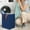 Blue, variant on AZXY Collapsible Laundry Basket,Fabric Laundry Hamper,Dirty Clothes Hamper for Kids with Handles,Foldable Large Laundry Basket Tall,Clothes Hampers