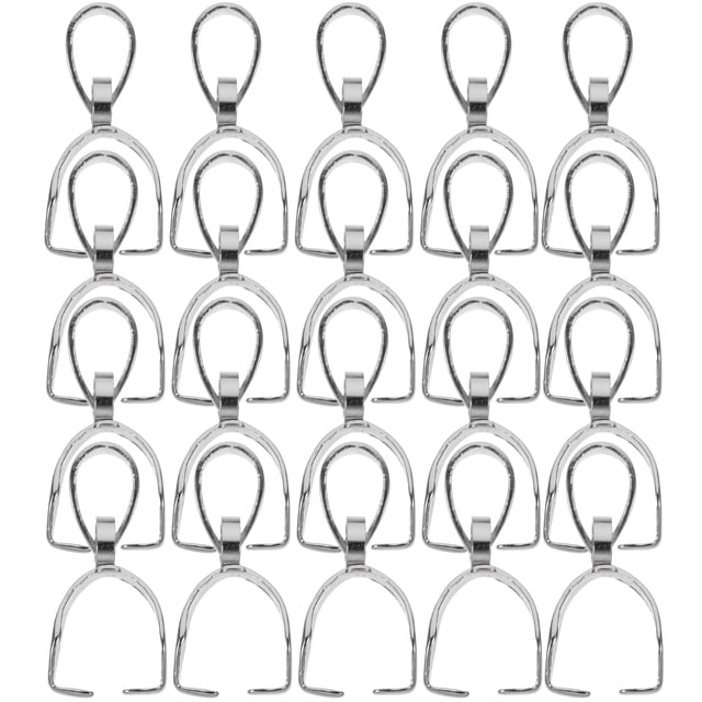 SHISUYAN Stainless Steel Pinch Clip Silver for Craft Projects 20Pcs 1.5x0.7x0.3In