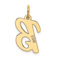 thumbnail image 4 of 14K Yellow Gold Medium Script Initial Letter B Charm, 4 of 5