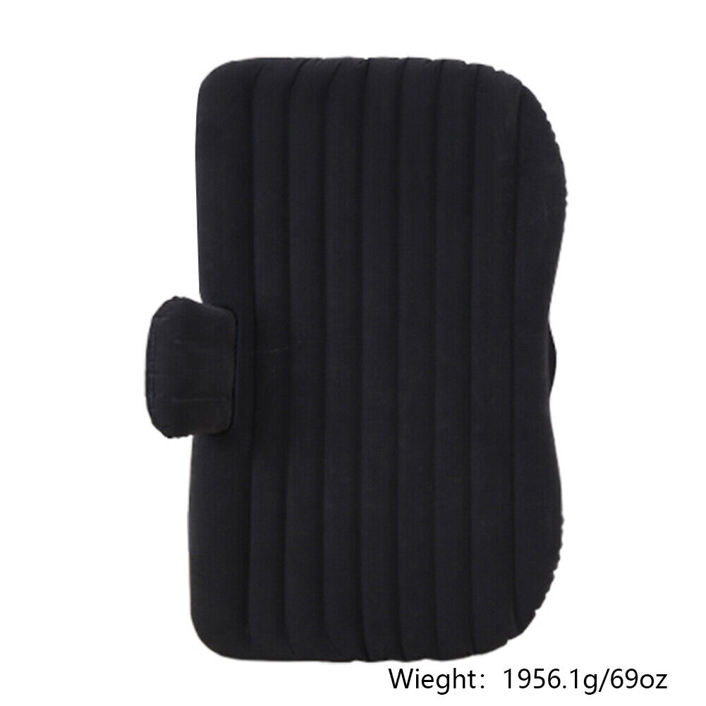 US Inflatable Travel Car Mattress Air Bed Back Seat Sleep Rest Mat 2 Pillow Pump