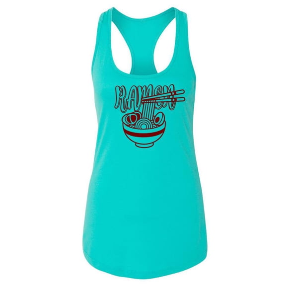 Ramen Bowl Racerback Tank Women -SPIdeals Designs, Female x-Large
