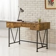 thumbnail image 2 of Pemberly Row 3 Drawer Writing Desk in Antique Nutmeg and Black, 2 of 3